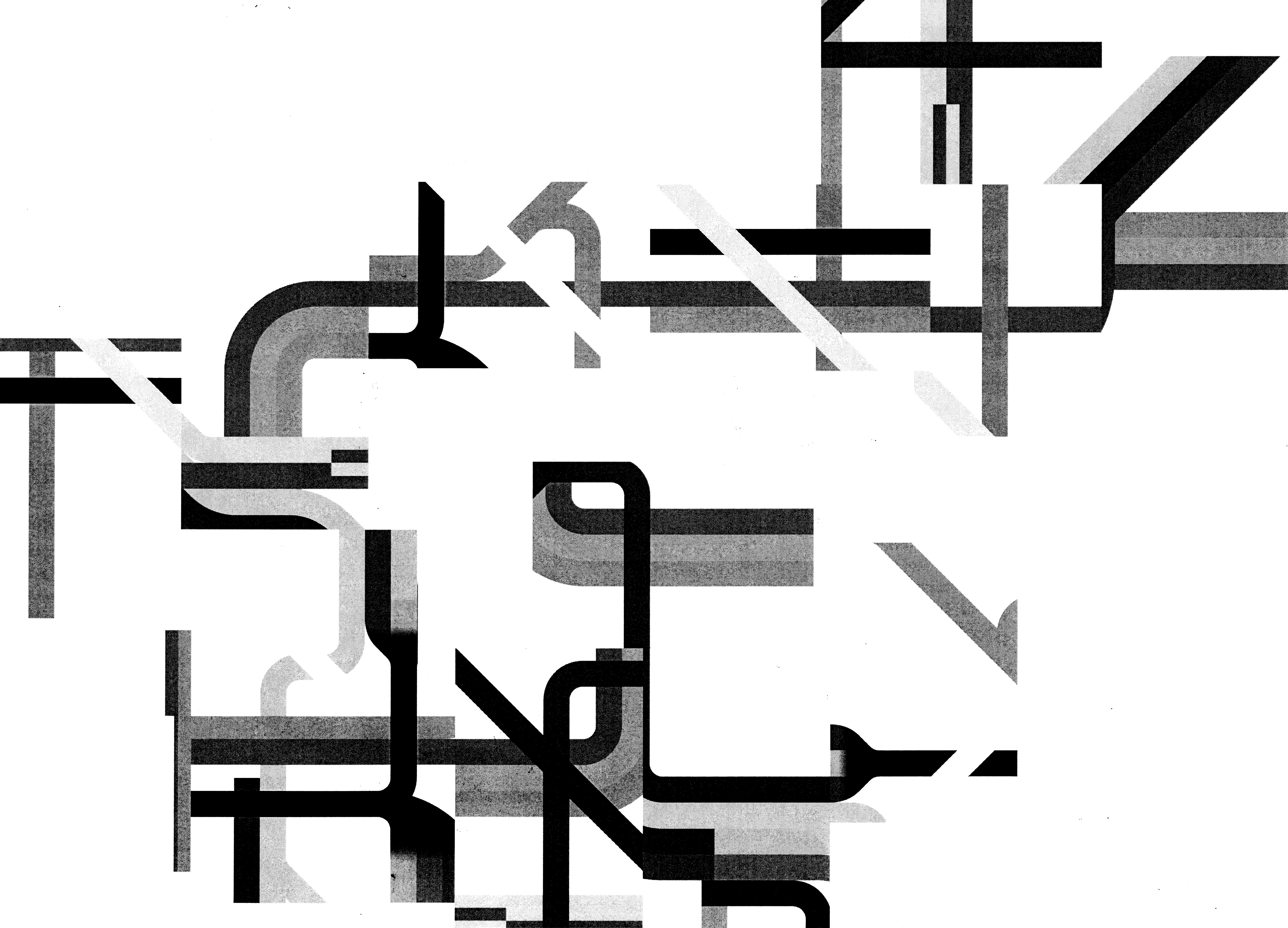 Subway map line collage