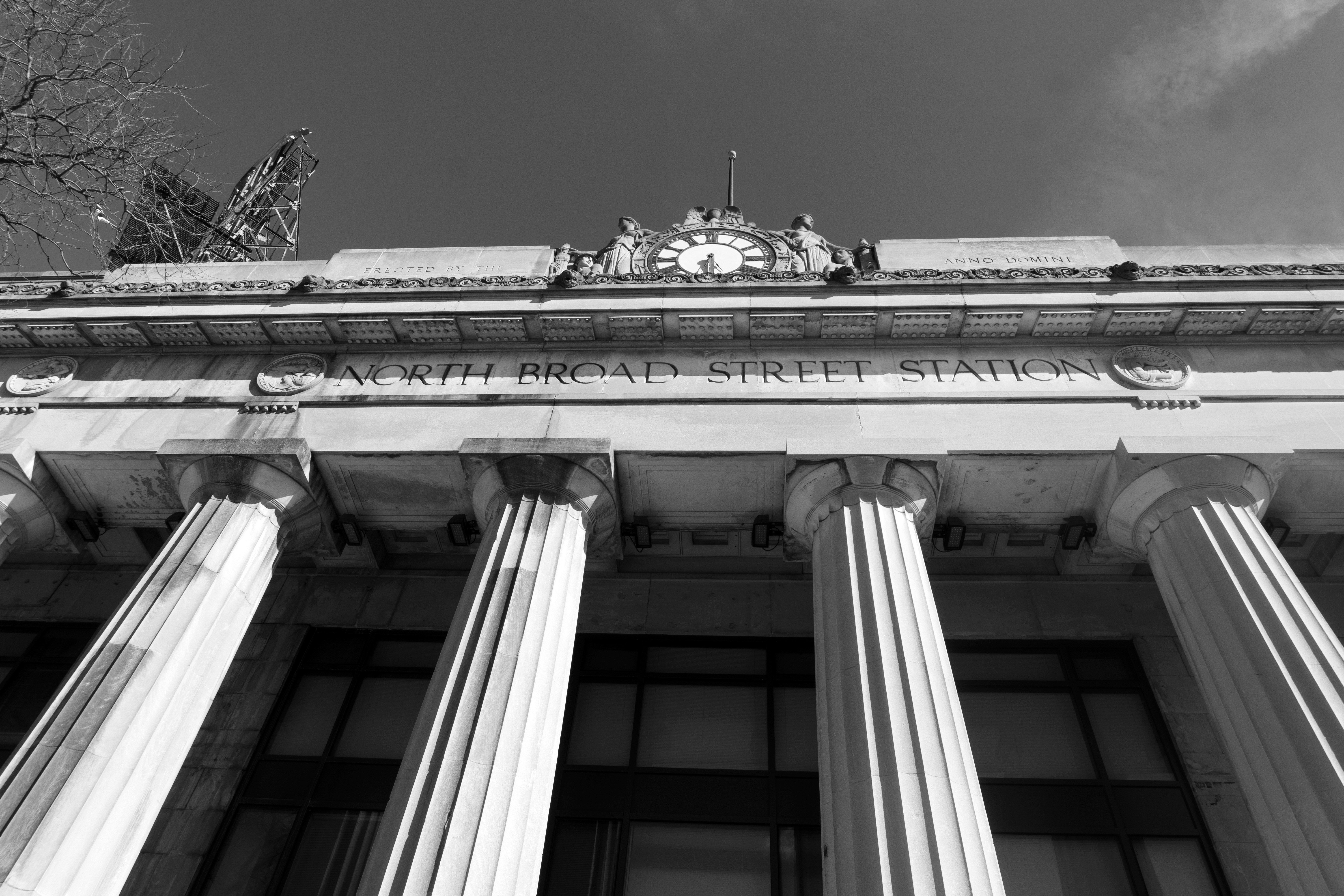 The facade of North Broad Station