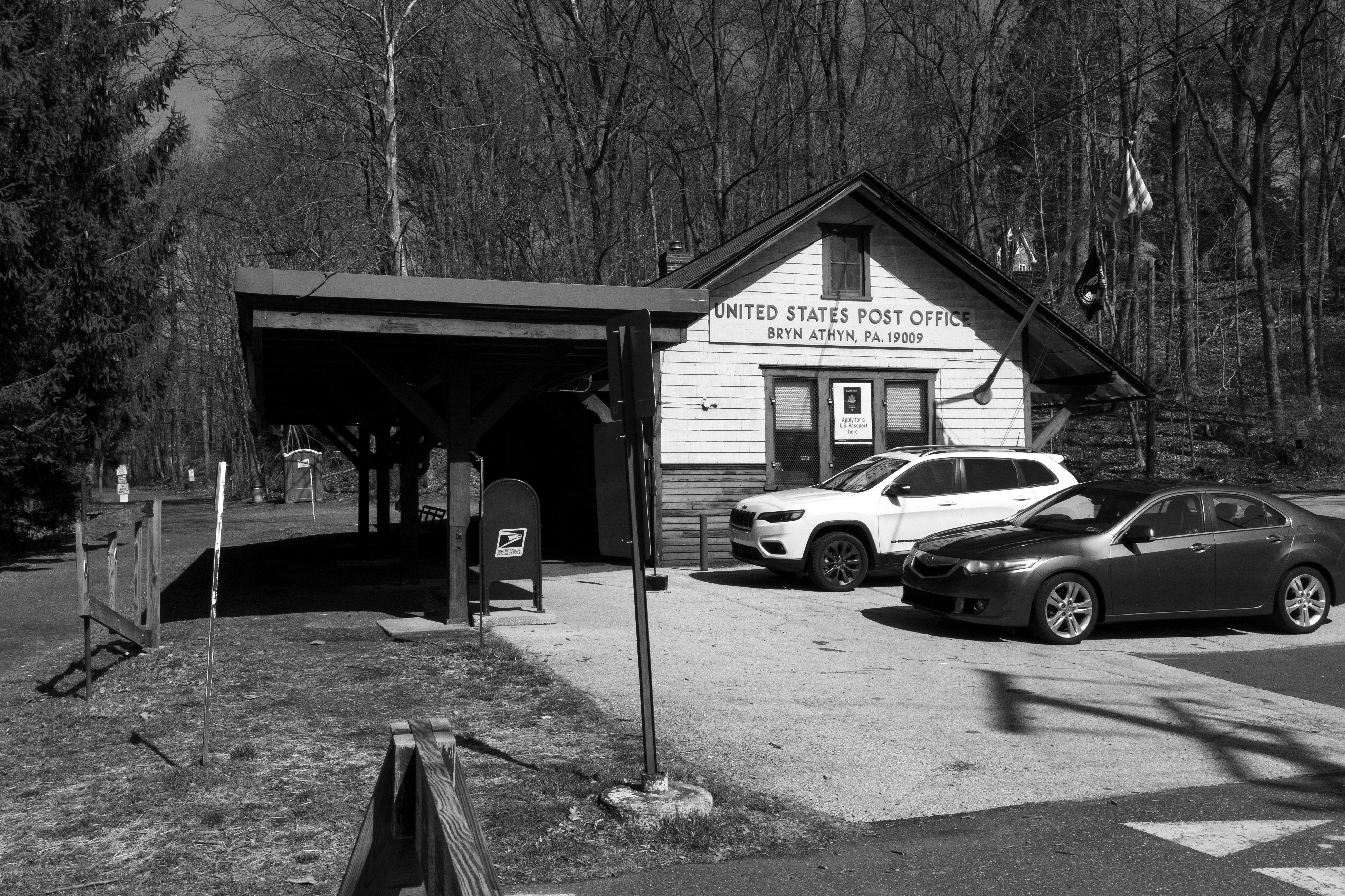 Former Bryn Athyn Station on the Fox Chase-Newtown Line, now a post office